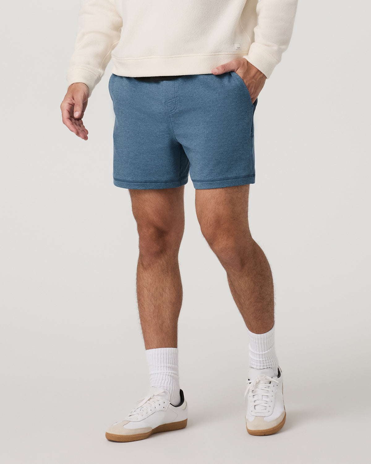 Coronado Short 5" Men's Pool Blue Heather Lounge Shorts | Vuori outlet - US 2733