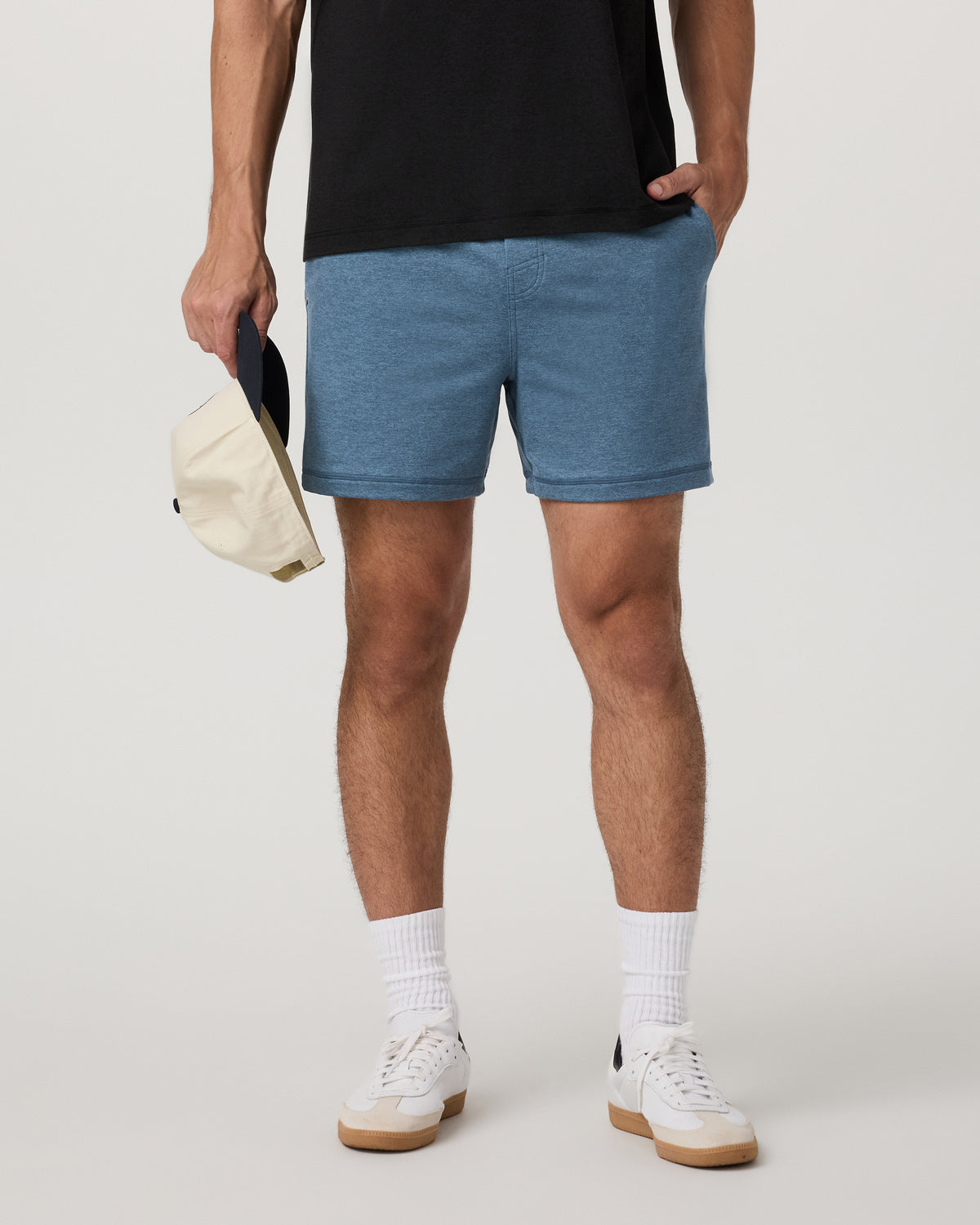 Coronado Short 5" Men's Pool Blue Heather Lounge Shorts | Vuori outlet - US 2733