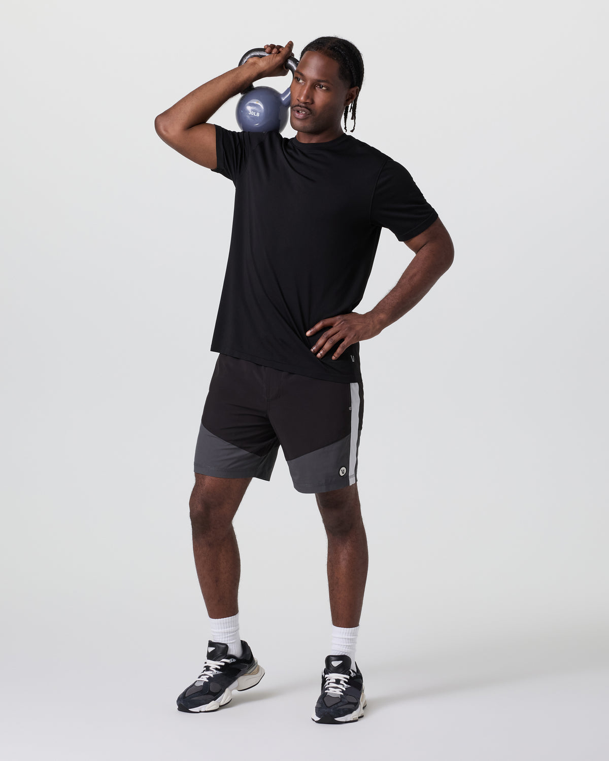 Kore Short X1 Lined Classic Fit 7" Black/Dark Pewter/Salt | Vuori onsale - US 1586