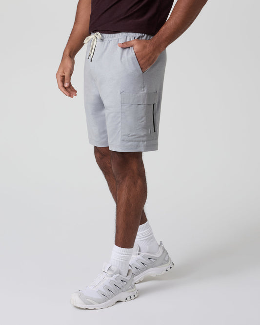 Sunday Performance Utility Short Classic Fit 8" Platinum Heather | Vuori online - US 3542