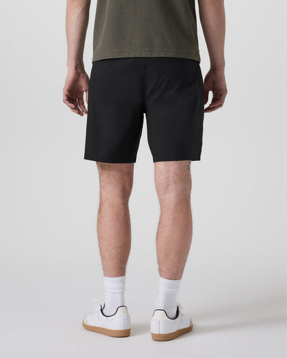 Cascade Crinkle Elastic Waist Short Classic Fit 8" Black | Vuori discount - US 8348