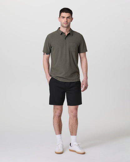 Cascade Crinkle Elastic Waist Short Classic Fit 8" Black | Vuori discount - US 8348