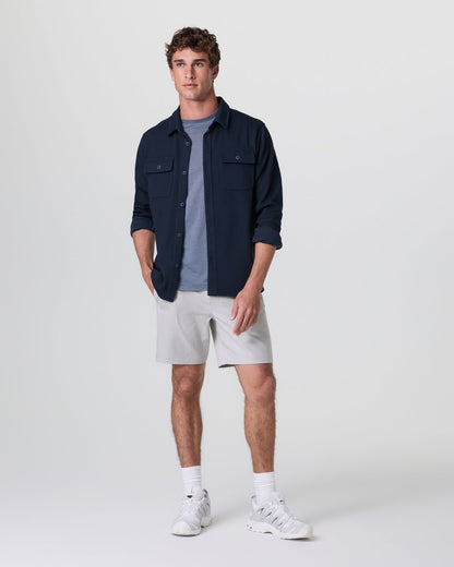 Cascade Crinkle Elastic Waist Short Classic Fit 8" Fog | Vuori outlet - US 5846
