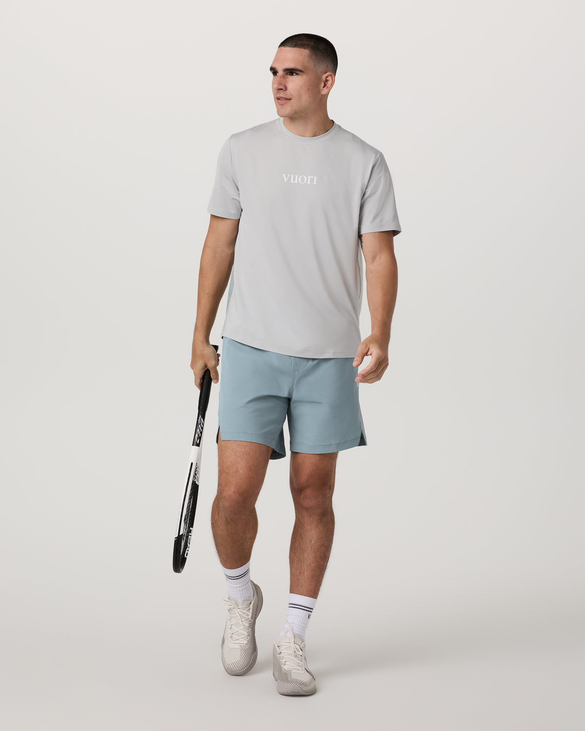Crosscourt Short Unlined 7" Men's Mist Tennis Shorts | Vuori sale - US 2155