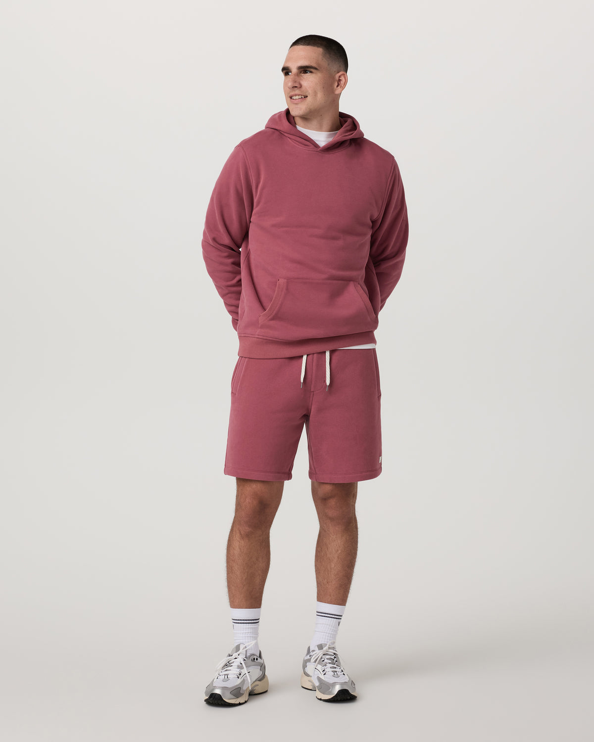 Seaside Short 8" Relaxed Men's Berry Lounge Shorts | Vuori onsale - US 8692