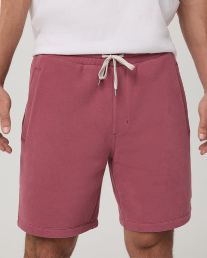 Seaside Short 8" Relaxed Men's Berry Lounge Shorts | Vuori onsale - US 8692
