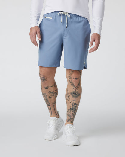 Banks Short Men's Chambray Athletic Shorts | Vuori discount - US 1352