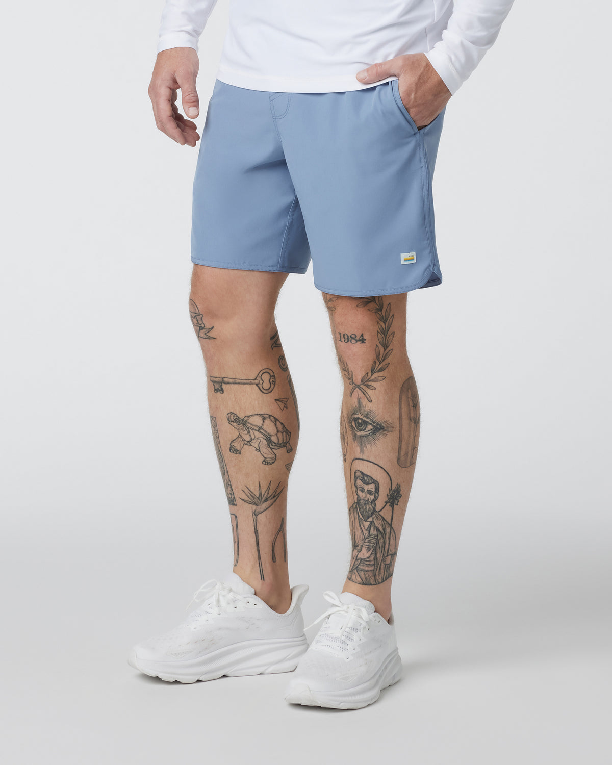 Banks Short Men's Chambray Athletic Shorts | Vuori discount - US 1352