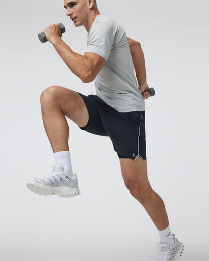Trail Short 2.0 Black/Heather Grey Running Shorts | Vuori outlet - US 3788