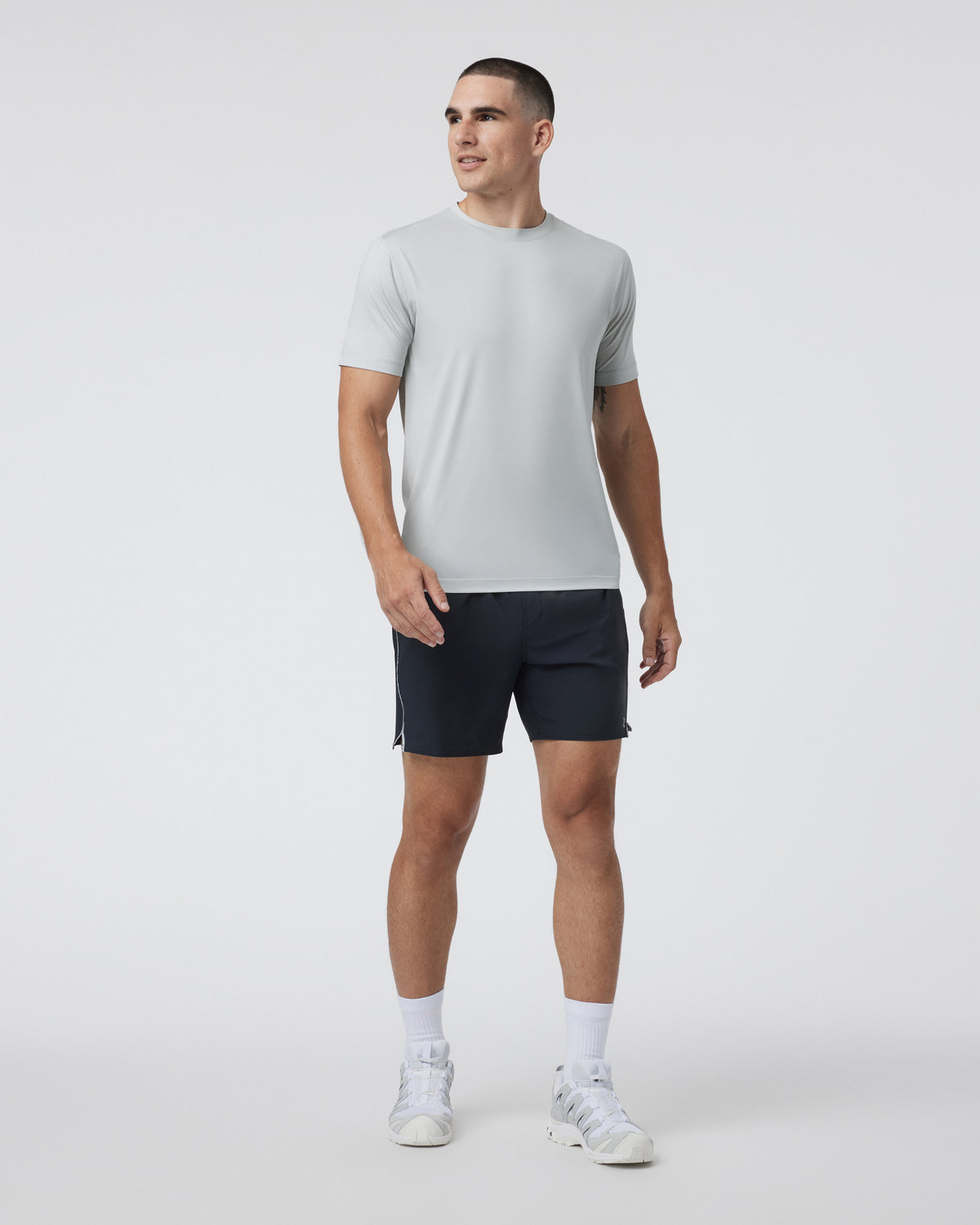 Trail Short 2.0 Black/Heather Grey Running Shorts | Vuori outlet - US 3788
