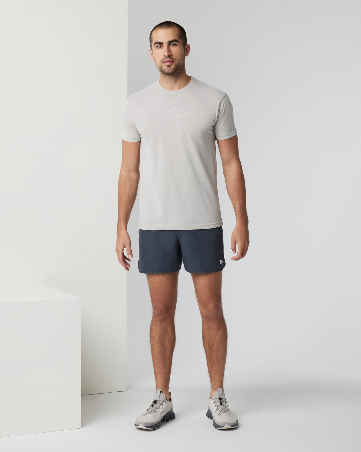 Banks Short 5" Navy Linen Texture Athletic Shorts | Vuori sale - US 2674