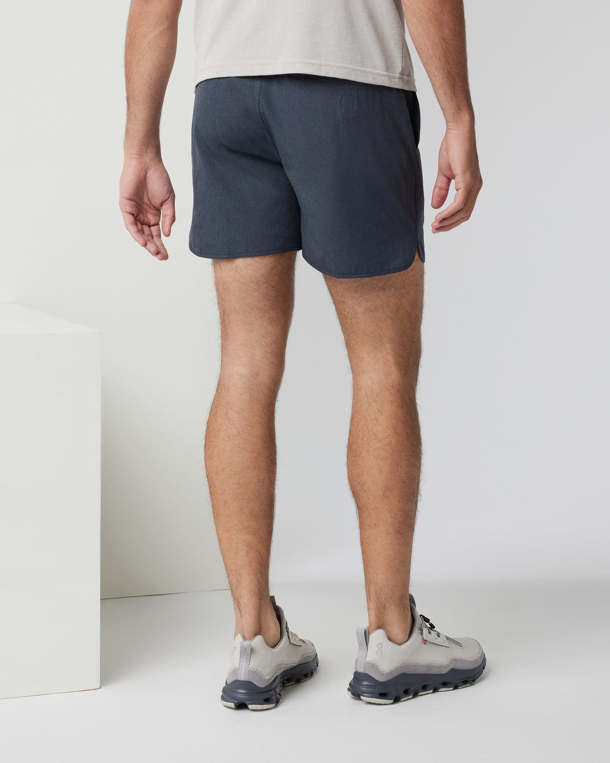 Banks Short 5" Navy Linen Texture Athletic Shorts | Vuori sale - US 2674
