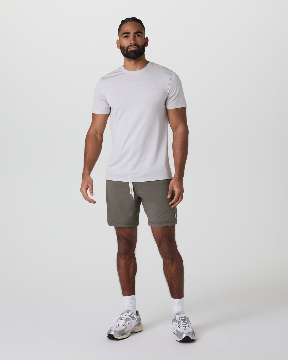 Kore Short Lined 7" Men's Warm Grey Athletic Shorts | Vuori outlet - US 5203