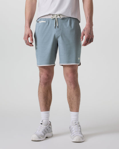 Banks Short Dusty Blue Slub Stripe Athletic Shorts | Vuori sale - US 2197