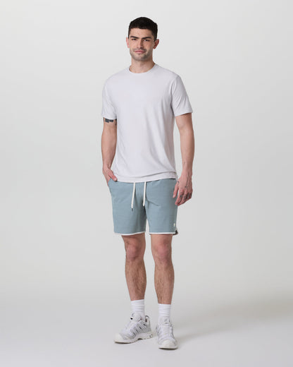 Banks Short Dusty Blue Slub Stripe Athletic Shorts | Vuori sale - US 2197