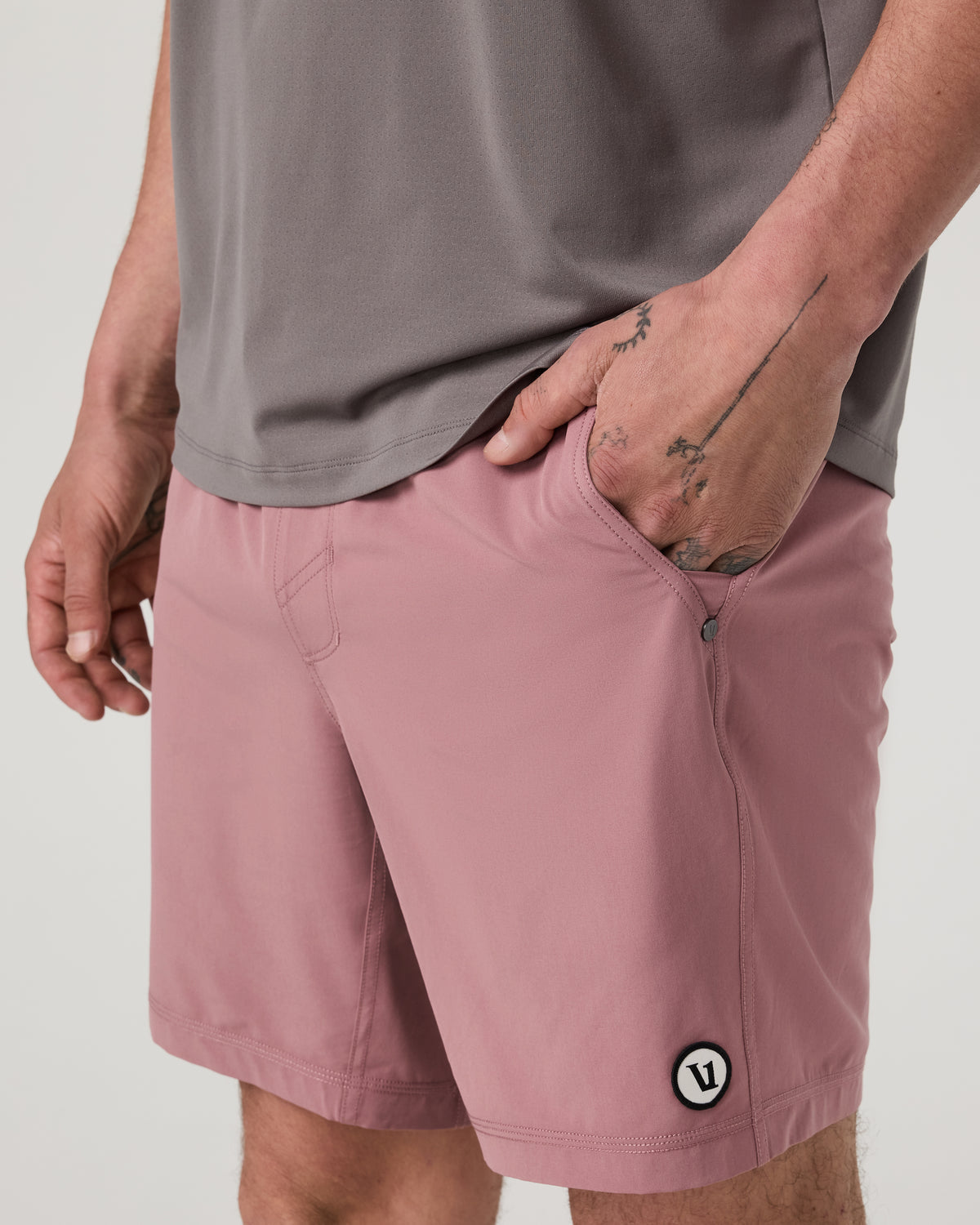 Kore Short Lined 7" Men's Summer Red Athletic Shorts | Vuori discount - US 4403