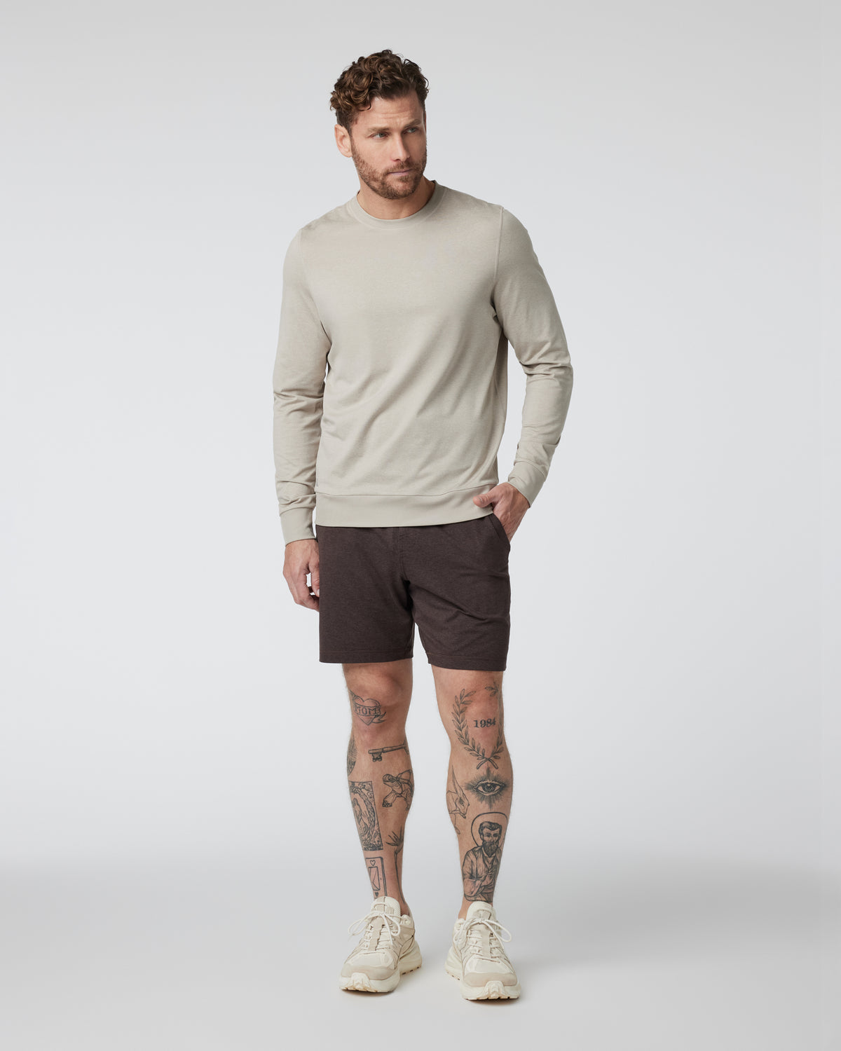 Ponto Short Men's Java Heather Shorts | Vuori outlet - US 6849