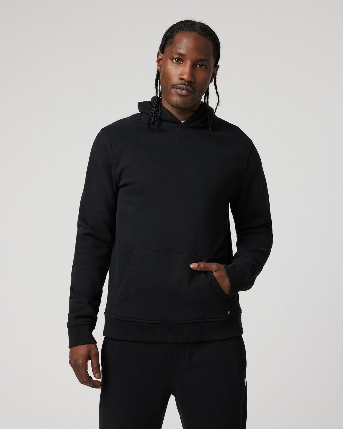 Seaside Pullover Hoodie Men's Black Fleece Hoodie | Vuori discount - US 8670