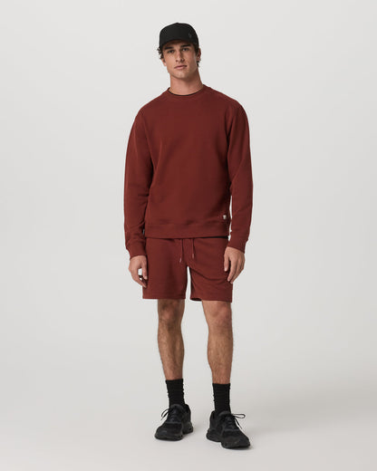 Cypress Vintage Crew Men's Firebrick Fleece Pullover | Vuori outlet - US 8509