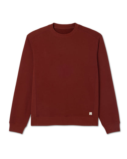 Cypress Vintage Crew Men's Firebrick Fleece Pullover | Vuori outlet - US 8509