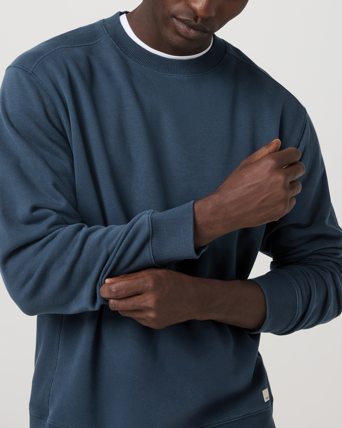 Cypress Vintage Crew Men's Ocean Blue Fleece Pullover | Vuori onsale - US 5093