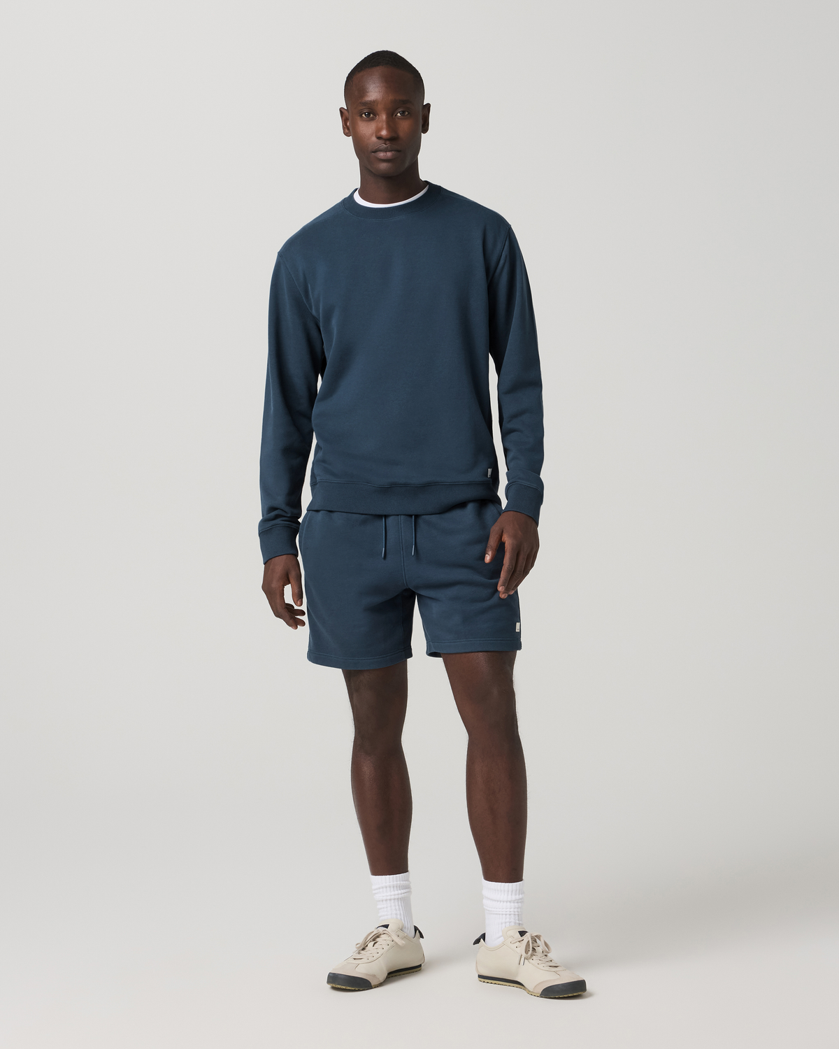 Cypress Vintage Crew Men's Ocean Blue Fleece Pullover | Vuori onsale - US 5093