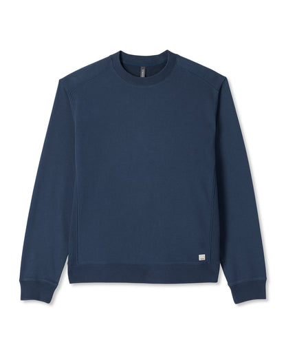 Cypress Vintage Crew Men's Ocean Blue Fleece Pullover | Vuori onsale - US 5093