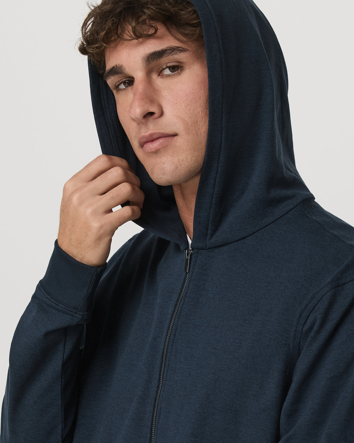 Coronado Full Zip Hoodie 2.0 Men's Midnight Heather Jacket | Vuori shop - US 4299