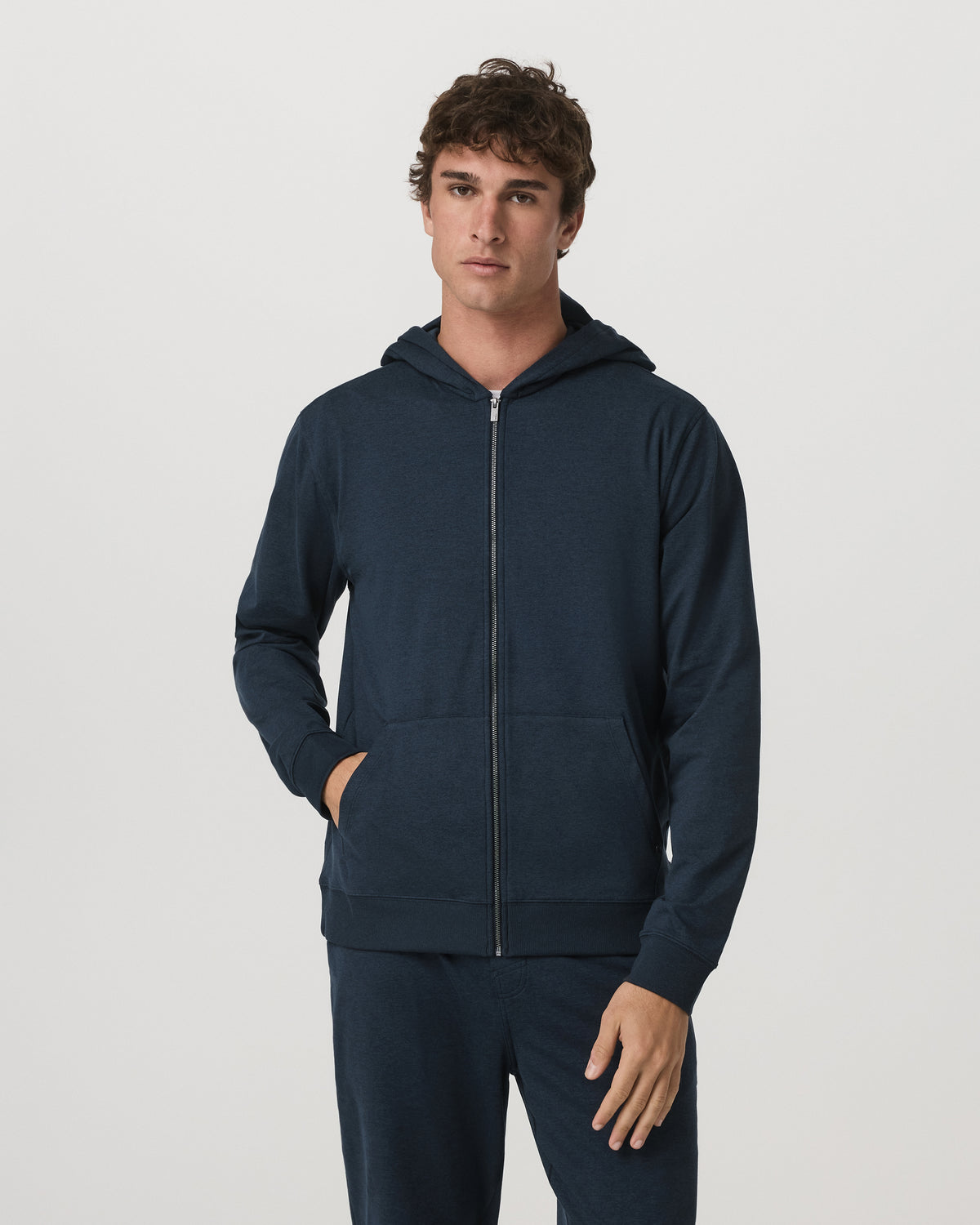 Coronado Full Zip Hoodie 2.0 Men's Midnight Heather Jacket | Vuori shop - US 4299