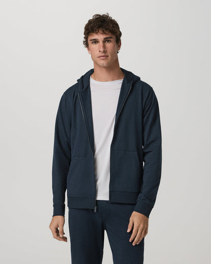 Coronado Full Zip Hoodie 2.0 Men's Midnight Heather Jacket | Vuori shop - US 4299