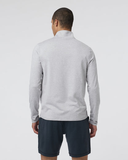 Ponto Half Zip Mock Neck Light Heather Grey | Vuori sale - US 1890