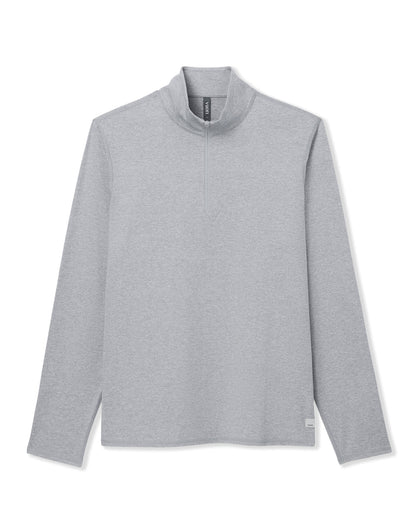 Ponto Half Zip Mock Neck Light Heather Grey | Vuori sale - US 1890