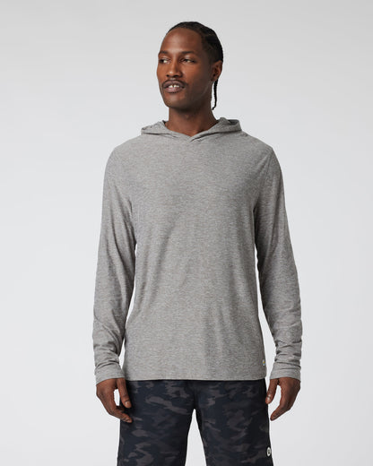 Strato Tech Hoodie Men's Heather Grey Workout Hoodie | Vuori for sale - US 2317