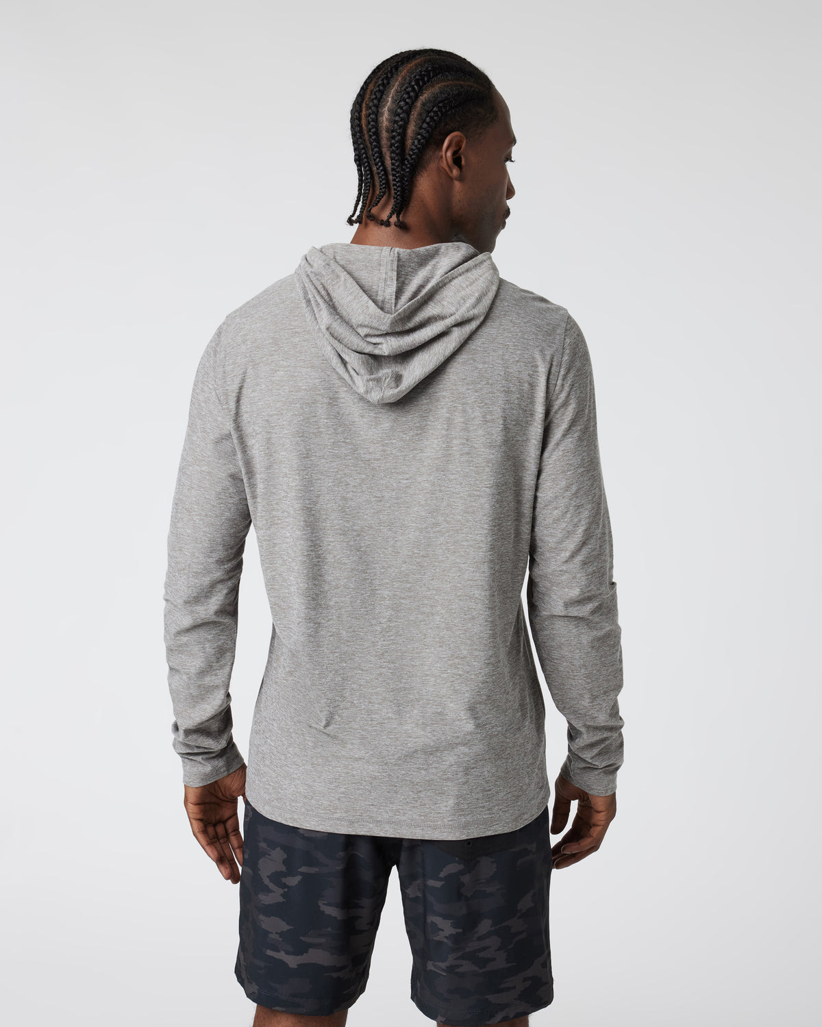 Strato Tech Hoodie Men's Heather Grey Workout Hoodie | Vuori for sale - US 2317