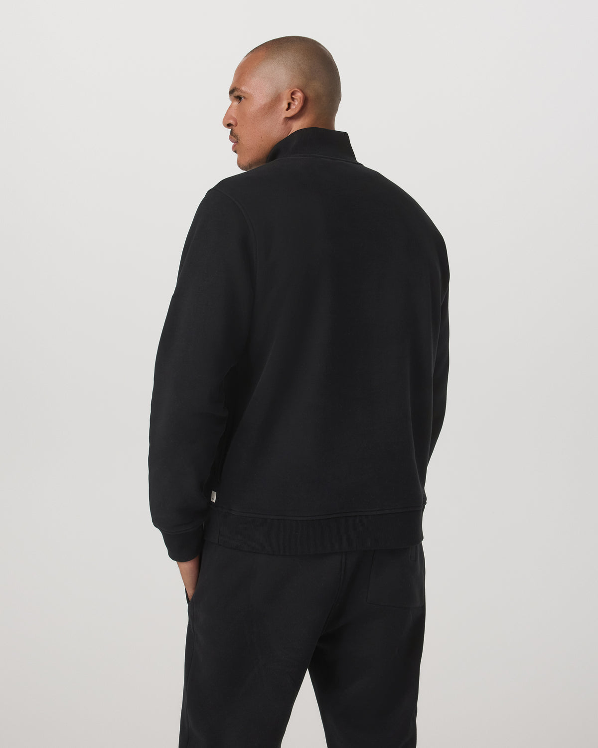 Seaside 1/2 Zip Classic Men's Black Pullover | Vuori discount - US 5095