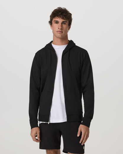 Coronado Full Zip Hoodie 2.0 Men's Black Heather Jacket | Vuori outlet - US 8908