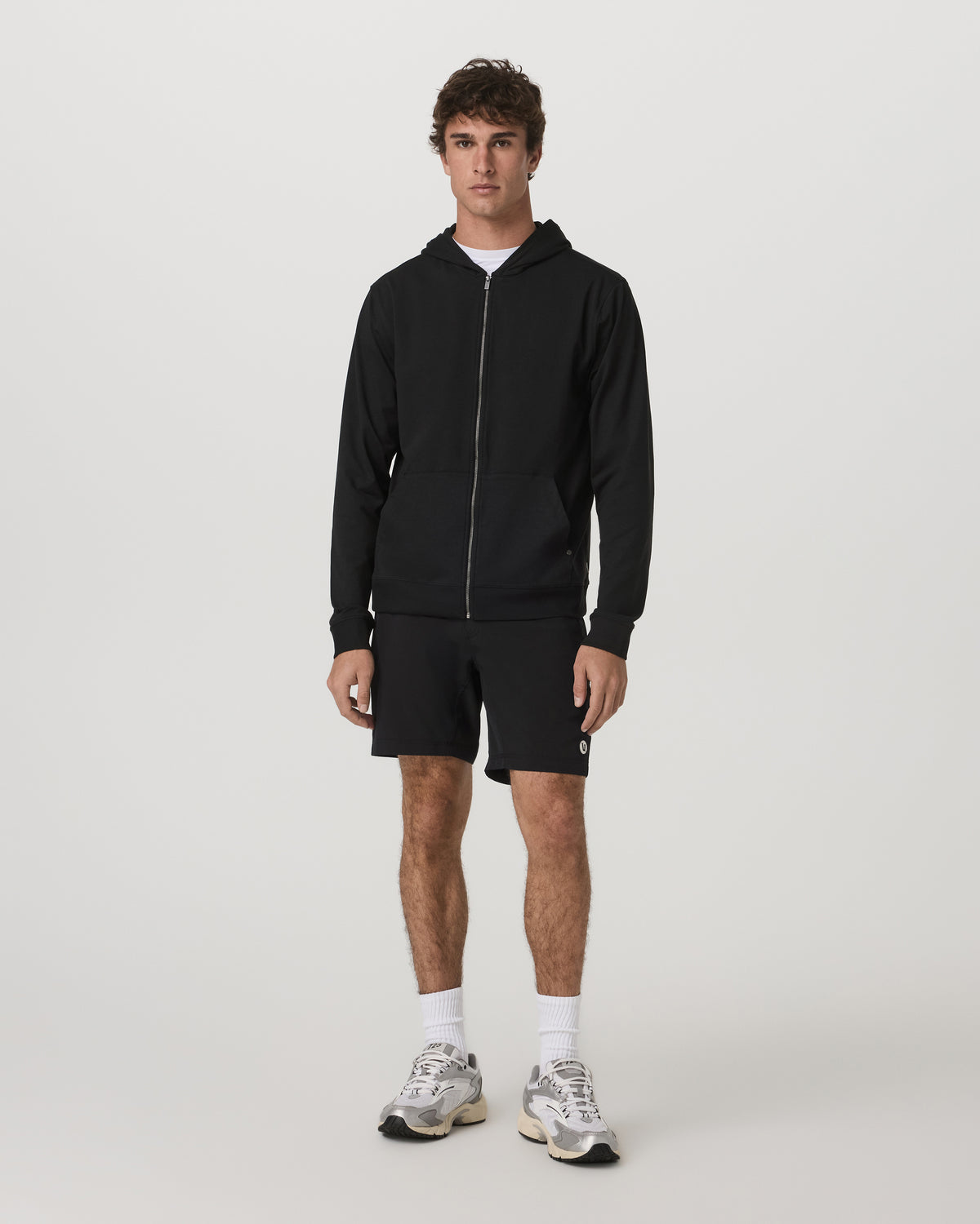 Coronado Full Zip Hoodie 2.0 Men's Black Heather Jacket | Vuori outlet - US 8908