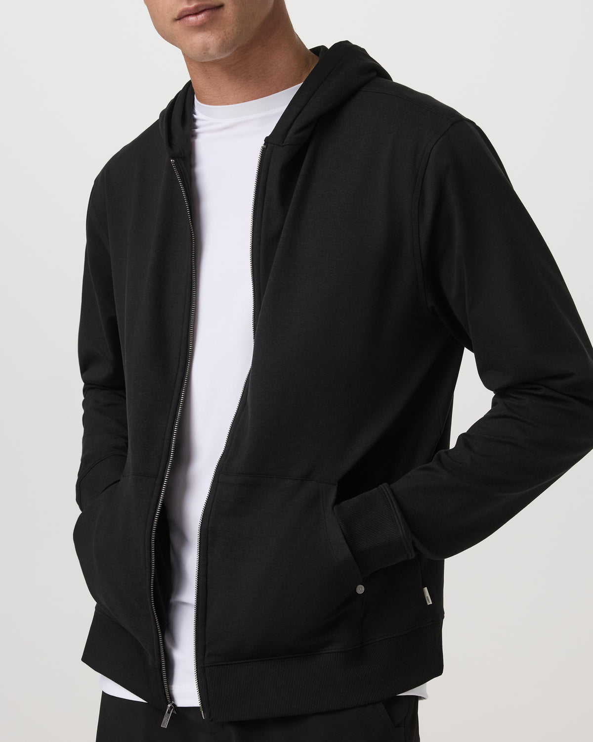 Coronado Full Zip Hoodie 2.0 Men's Black Heather Jacket | Vuori outlet - US 8908