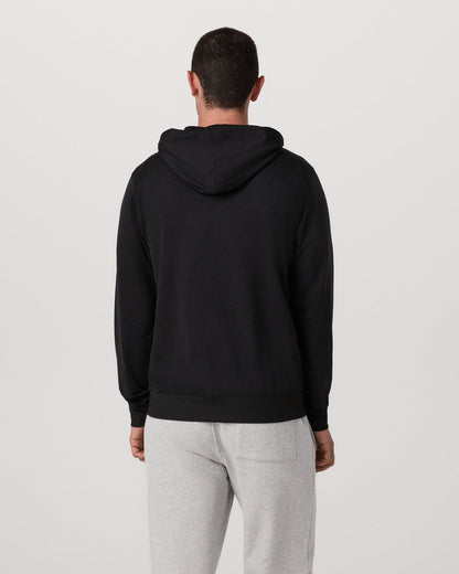 Ponto Full Zip Hoodie Men's Black Heather Hoodie | Vuori for sale - US 2916