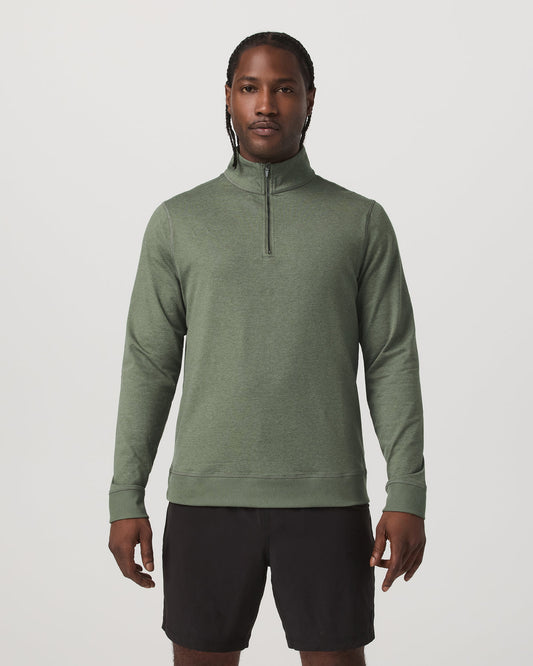 Coronado Half Zip Men's Light Oregano Heather Pullover | Vuori online - US 9239