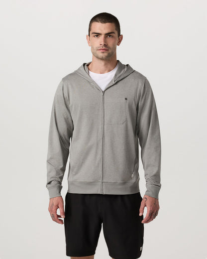 Ponto Full Zip Hoodie Men's Driftwood Heather Hoodie | Vuori outlet - US 6338