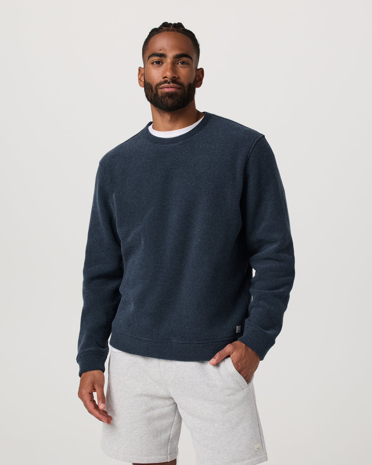 Beach Fleece Crew Men's Ink Heather Crewneck | Vuori shop - US 5275
