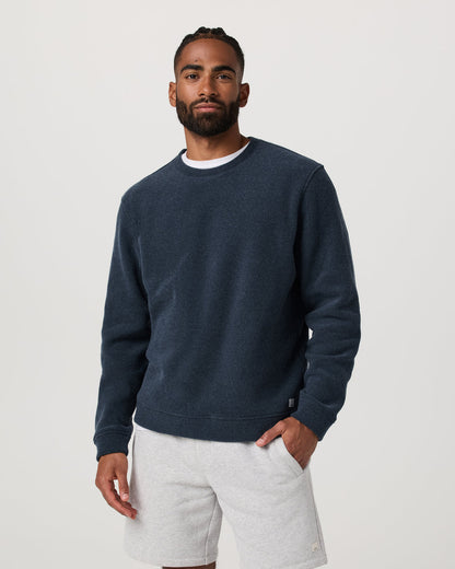 Beach Fleece Crew Men's Ink Heather Crewneck | Vuori shop - US 5275