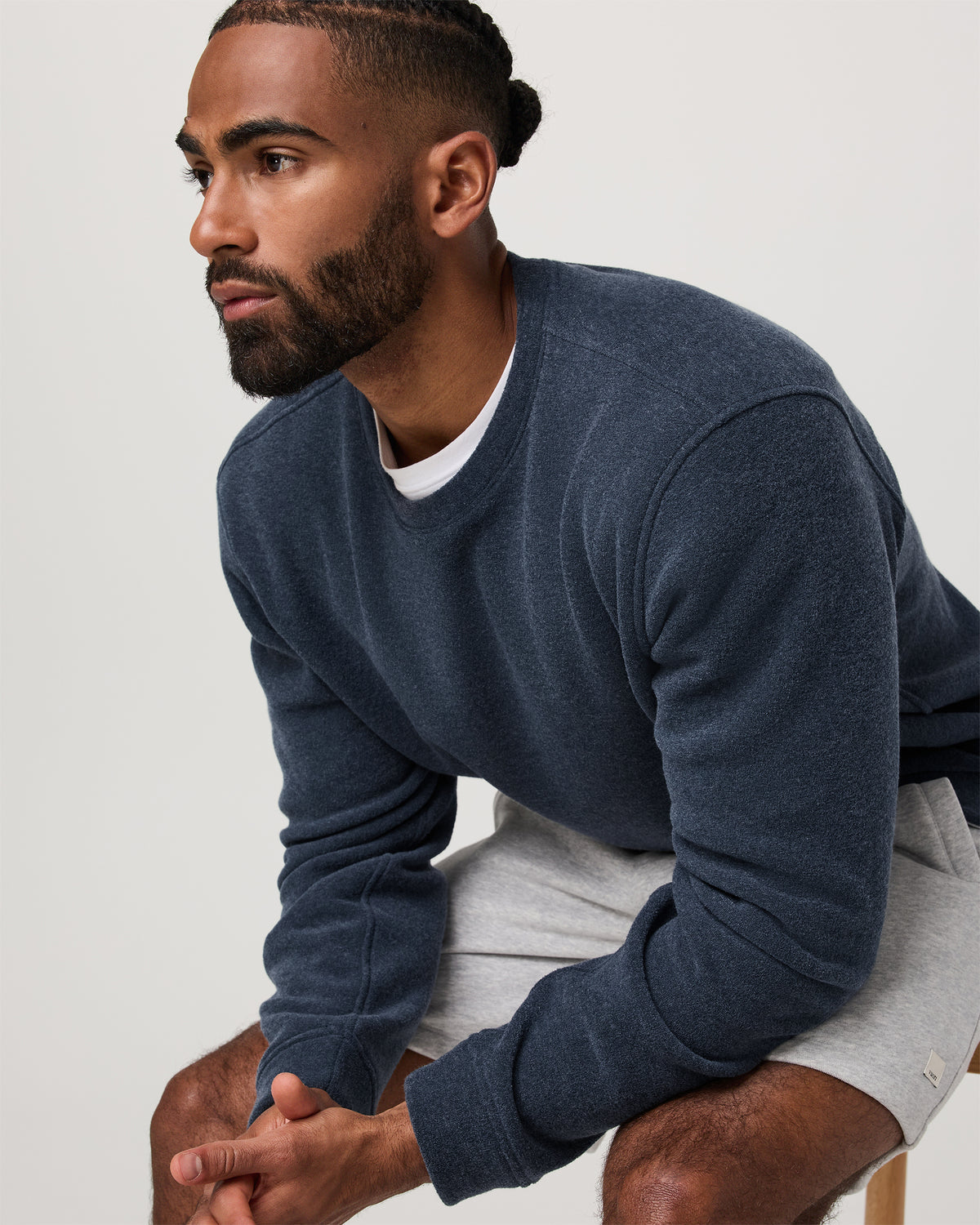 Beach Fleece Crew Men's Ink Heather Crewneck | Vuori shop - US 5275