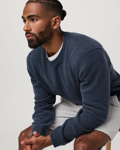 Beach Fleece Crew Men's Ink Heather Crewneck | Vuori shop - US 5275