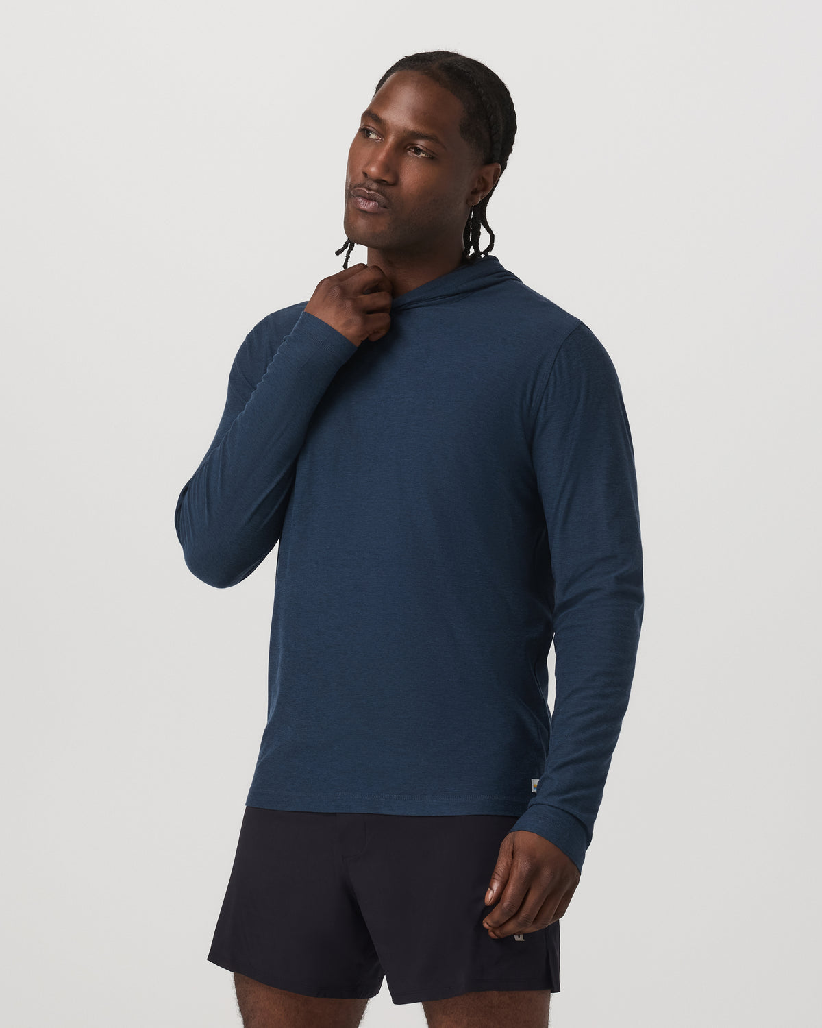 Strato Tech Hoodie Men's Navy Workout Hoodie | Vuori sale - US 8361
