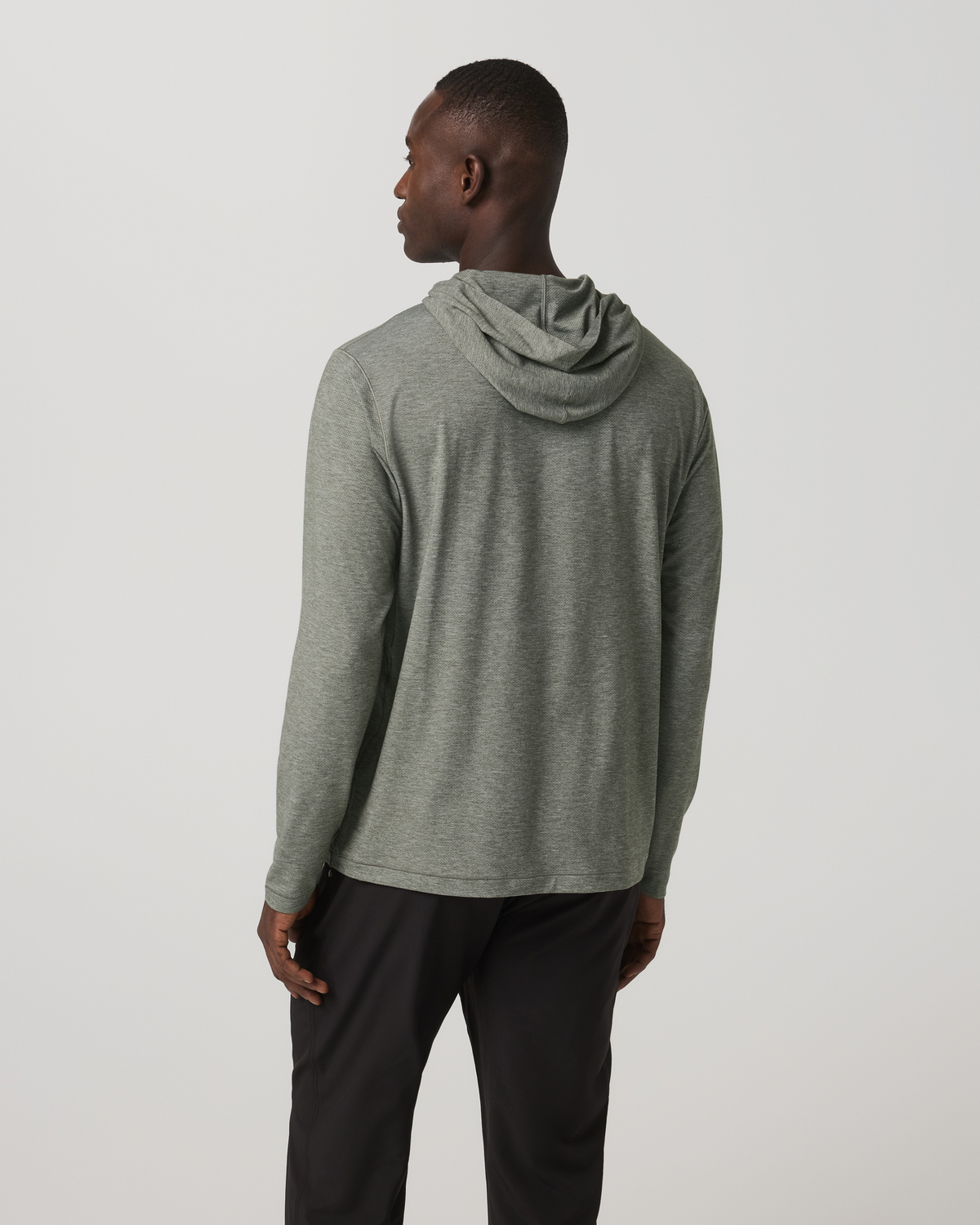 Long Sleeve Everyday Fitness Hoodie River Rock Heather | Vuori online - US 1942