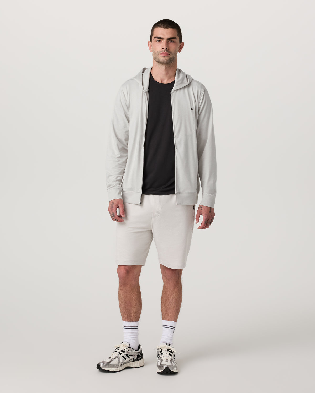 Ponto Full Zip Hoodie Men's Salt Heather Hoodie | Vuori shop - US 6016