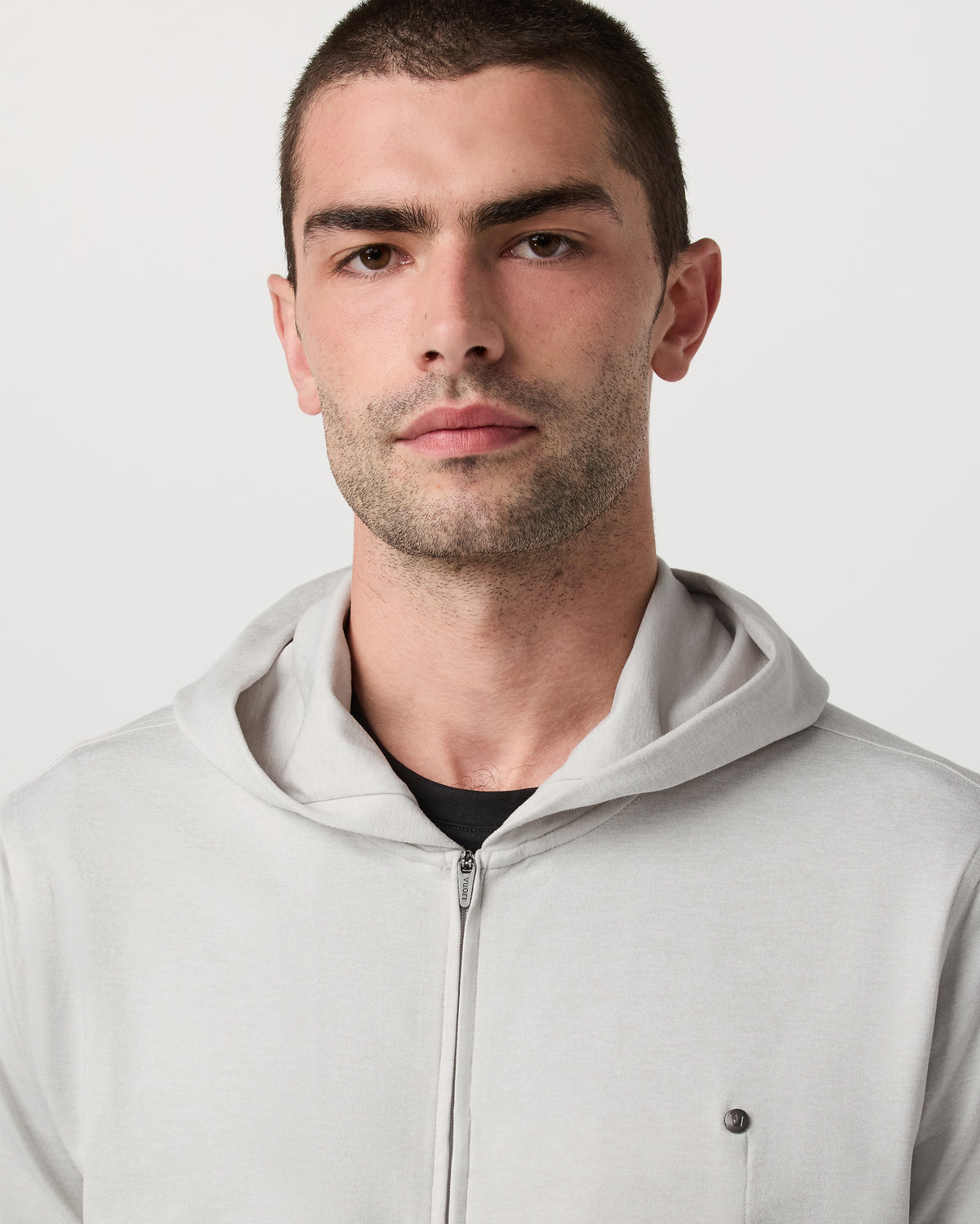 Ponto Full Zip Hoodie Men's Salt Heather Hoodie | Vuori shop - US 6016