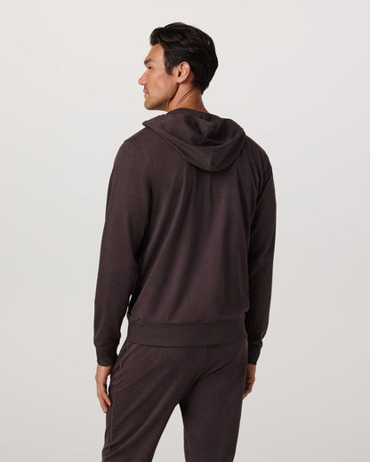 Ponto Full Zip Hoodie Men's Sangria Heather Hoodie | Vuori discount - US 6233